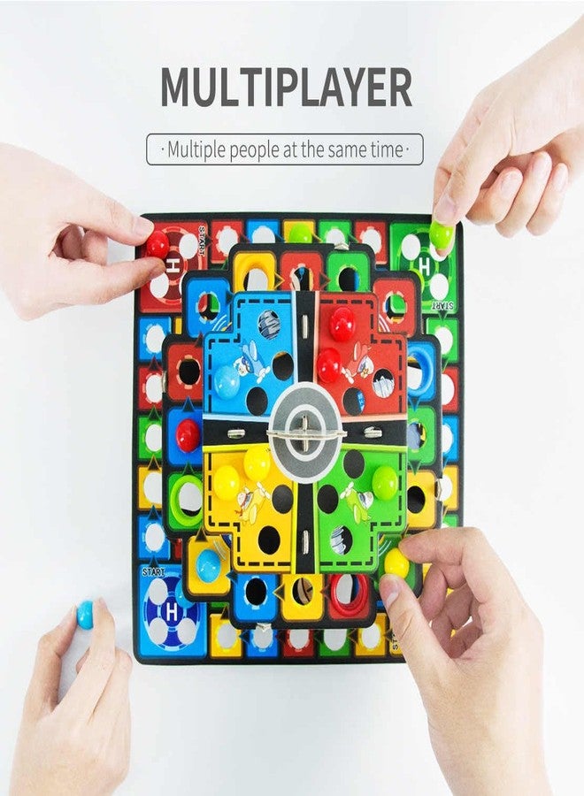 Goyal's Goyal’s Super Chess Ludo Battle 3D Aeroplane Chess | Space Theme Strategy Board Game for Kids & Family | Multi-Layered Flying Chess Game | Floor Puzzle & Brain Development Toy - Image 5